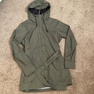 Columbia green rain jacket